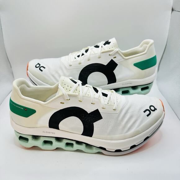 On Cloud Cloudboom Echo Womens Size 8.5 Running Shoes White Green - Picture 1 of 13